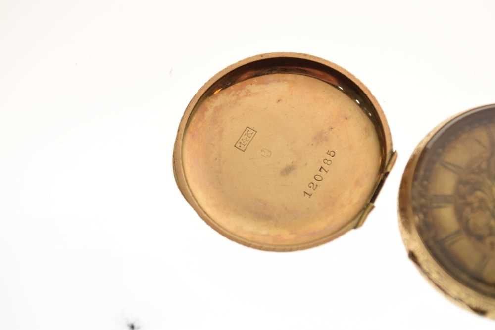 Lady's gold fob watch, the case marked '14k' - Image 4 of 7
