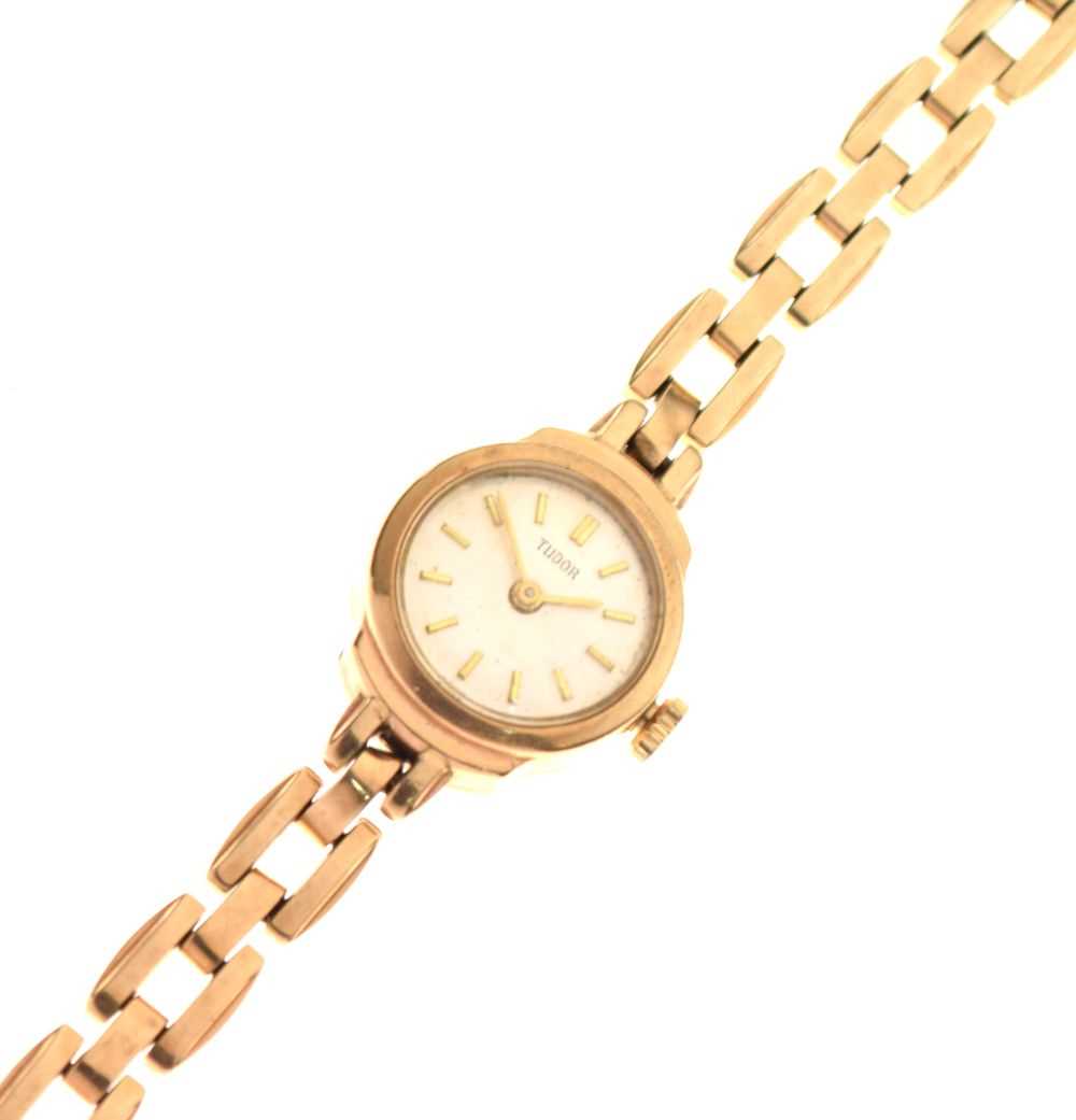 Lady's 9ct gold Tudor cocktail watch