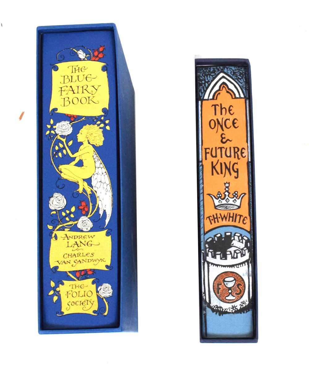 Books - Folio Society Blue Fairy book 2003, and 'Once and Future King' 2003