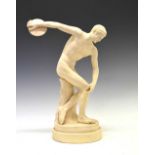 Resin figure of 'Discobolus' (Discus Thrower)