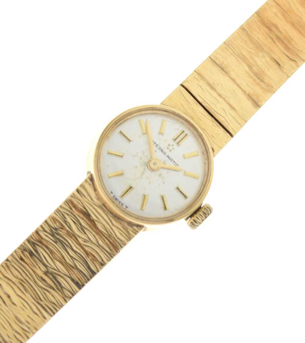 Lady's Eterna-Matic 9ct gold wristwatch