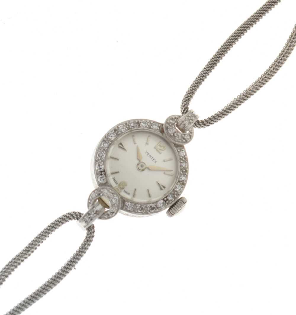 Lady's diamond set Vertex cocktail watch