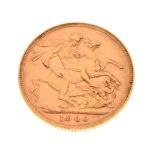 Coins - Victorian gold sovereign, 1900
