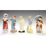 Group of five Royal Doulton figures