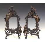 Pair of late Victorian copper frames