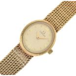 Lady's Omega 9ct gold cocktail watch