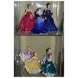Collection of Royal Doulton & Coalport figures