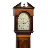 Early 19th Century inlaid mahogany cased 8-day longcase clock