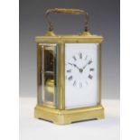 Brass repeater carriage clock