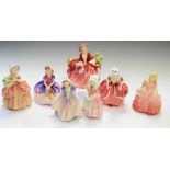 Group of seven Royal Doulton figures