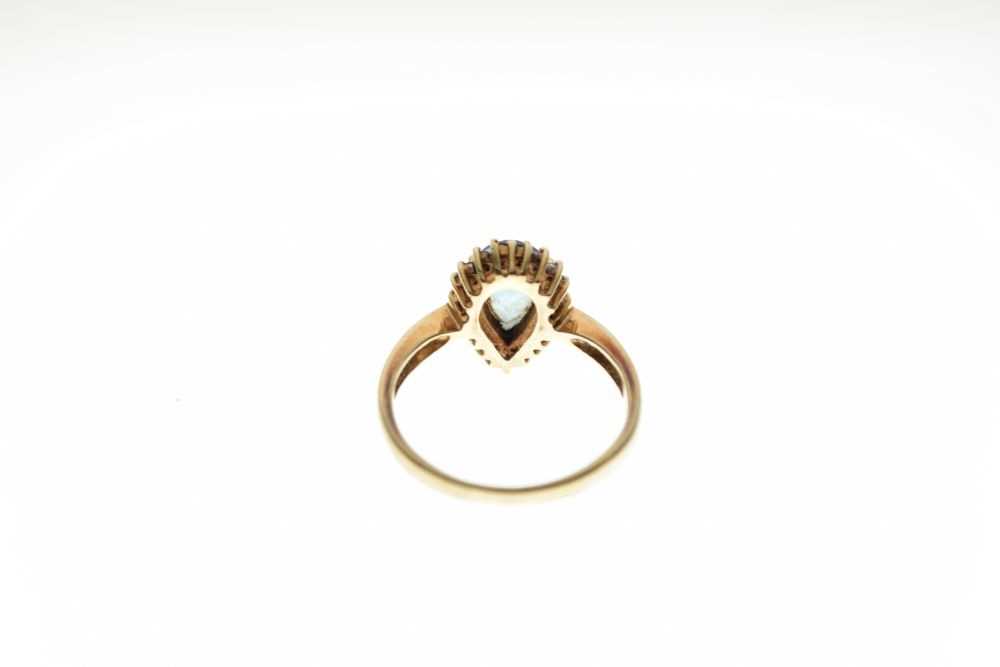 Freddie Manshaw9ct gold circular locket, and 9ct gold topaz and diamond cluster ring - Image 5 of 6