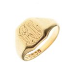 18ct gold signet ring