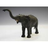 Early 20th Century bronze model of an elephant, possibly Japanese