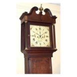 Moses Evans, Llangerniew longcase clock with painted dial