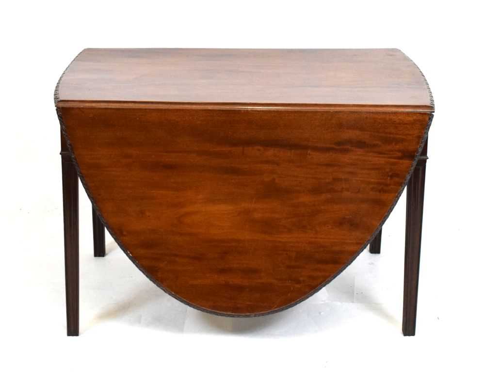 Mahogany drop-leaf table