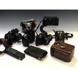 Quantity of vintage cameras and accessories