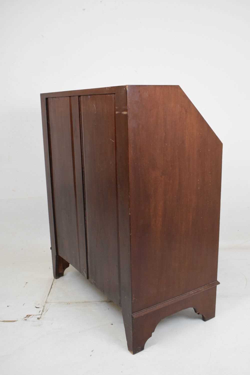 Edwardian inlaid mahogany bureau - Image 11 of 11