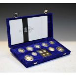 Royal Mint 'The United Kingdom Millennium Silver Collection' silver proof coin set