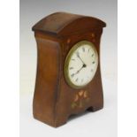 Art Nouveau mahogany cased mantel clock
