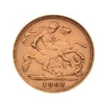 Gold coin - Victorian half sovereign, 1897
