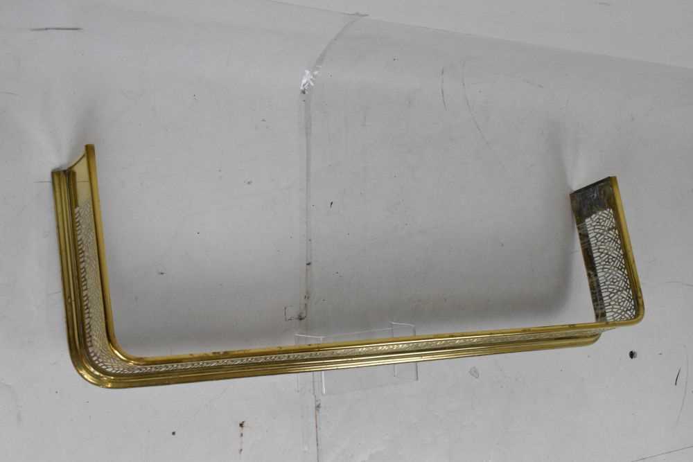 Modern brass bed end and fender - Image 11 of 15