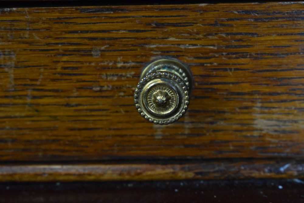 Edwardian inlaid mahogany bureau - Image 7 of 11