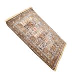 Middle Eastern silk rug