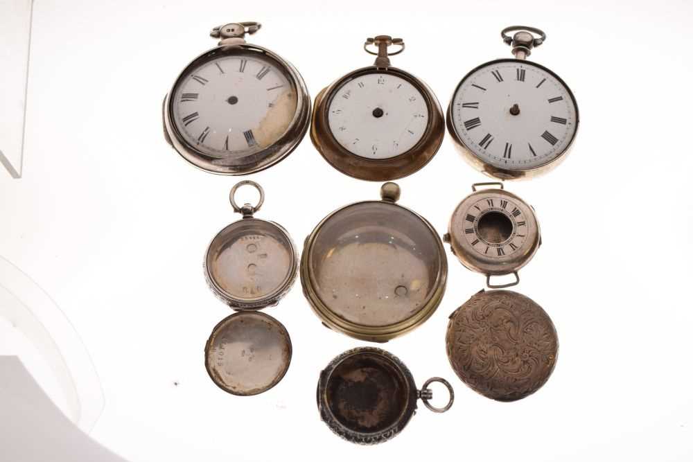 Quantity of silver cased pocket watches and empty cases - Image 2 of 6