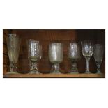 Assorted early 19th Century glassware