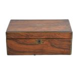 Victorian rosewood writing box