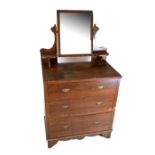 Dressing chest with mirror