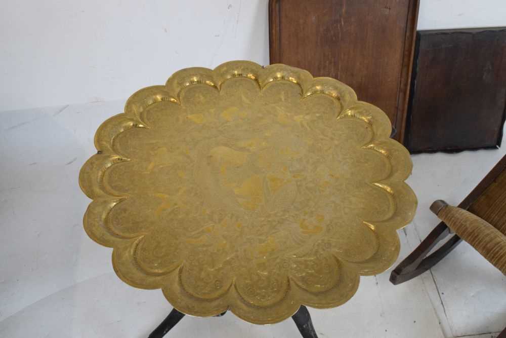 Quantity of trays, small gilt footstool, etc. - Image 2 of 9