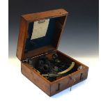 19th Century Henry Hughes & Son, London cased sextant