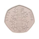 United Kingdom Kew Gardens fifty pence coin 2019