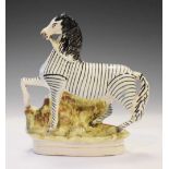 Staffordshire pottery zebra