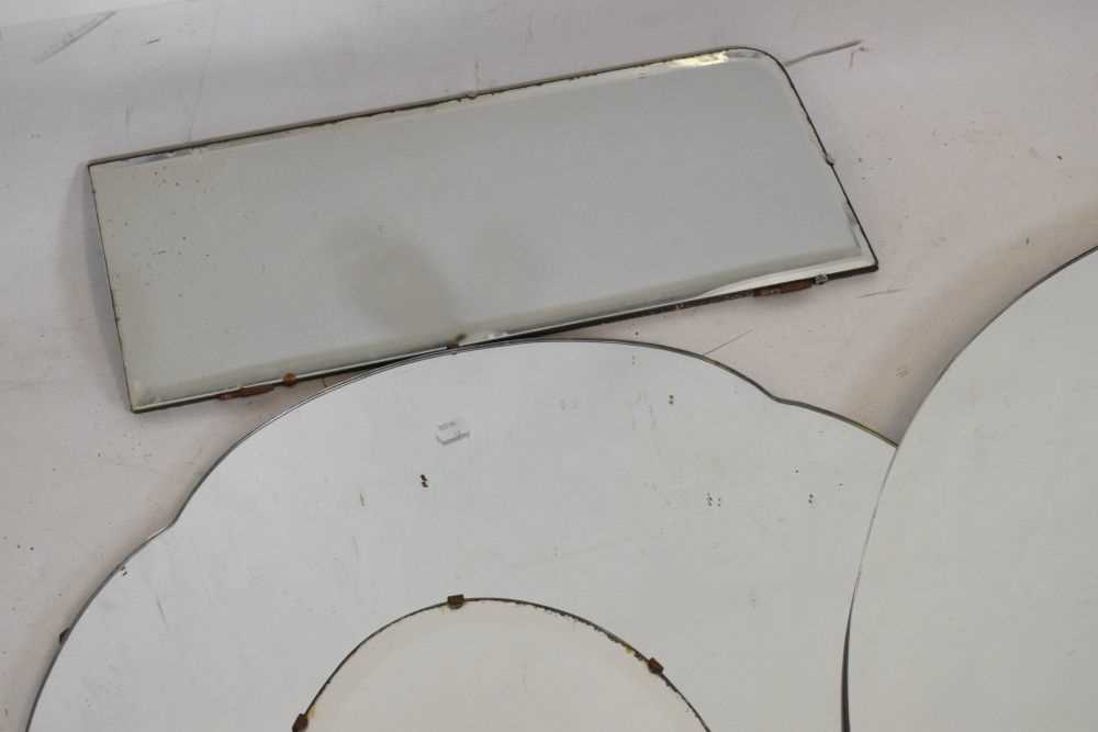 Quantity of 20th Century frameless mirrors - Image 3 of 8