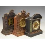 Three 20th Century mantel clocks