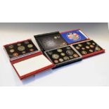 Thirteen Royal Mint year proof coin sets