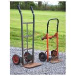 Two sack trucks