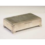 1960s silver table-top box with hinged lid