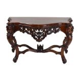 Reproduction carved 18th Century Italian-style console table