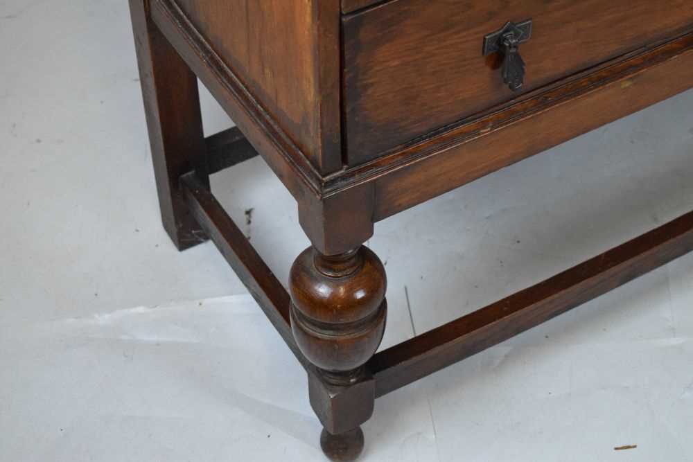 1920s oak fall front bureau - Image 6 of 6