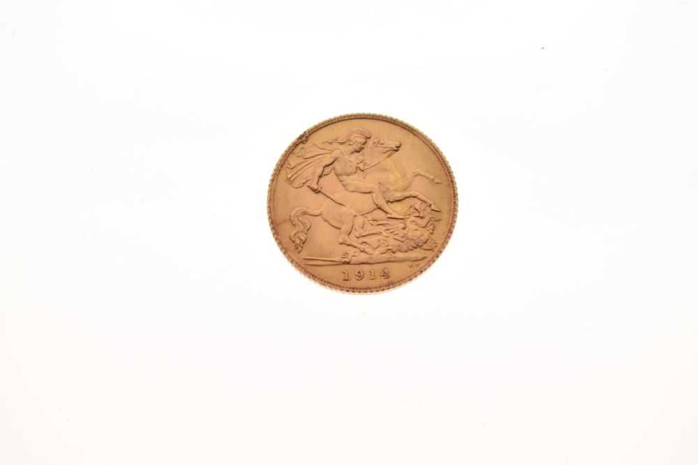 Gold coin - George V half sovereign, 1914 - Image 2 of 4