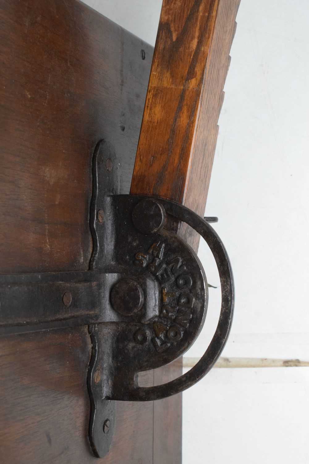 Carters patent mahogany bed table - Image 7 of 10