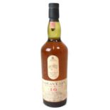 Bottle of Lagavulin Single Islay Malt Whisky 16 years old