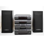 Pioneer Sound System hi-fi and speakers with Pioneer SP-J420 Sound Field processor