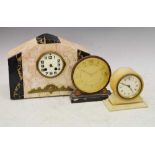 20th Century French Art Deco clock and two others