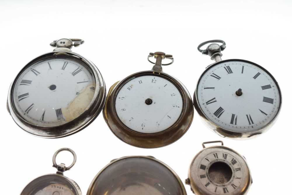 Quantity of silver cased pocket watches and empty cases - Image 3 of 6