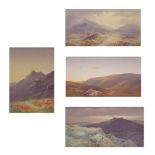 ​Charles E. Brittan (1870-1949) - Four watercolours - Devon landscapes