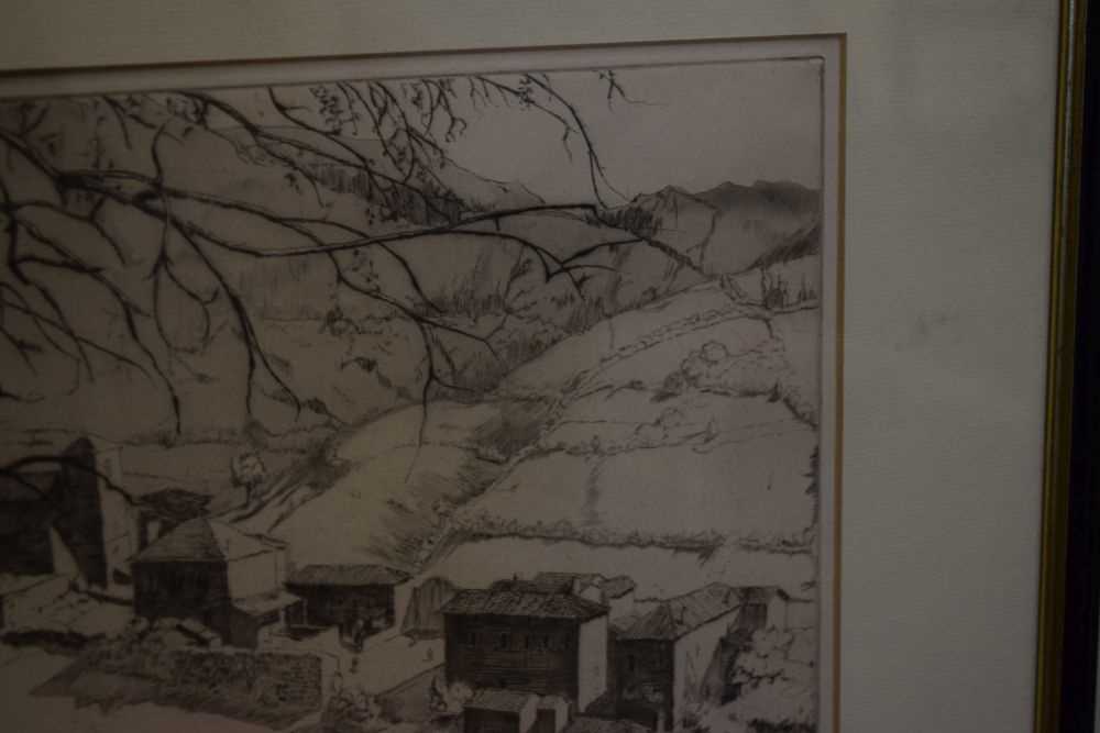 Ernest Herbert Thompson R.E (1891-1971) - Etching - 'A Spanish Valley' - Image 9 of 11